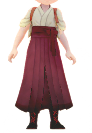 File:SOS Pioneers Customization Outfits Red Hakama Front.png