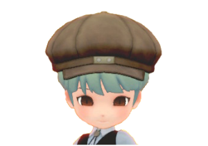 SOS Pioneers Customization Hats Brown Newsboy Cap.png
